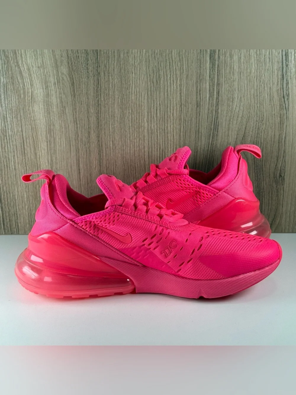 Nike Air Max 270 Bright Triple Pink Running Shoes FD0293-600 Women’s Size 7.5